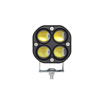 Universal LED Fog Driving Lights – White/Yellow Changeable Rainproof Headlight for Cars & Motorcycles