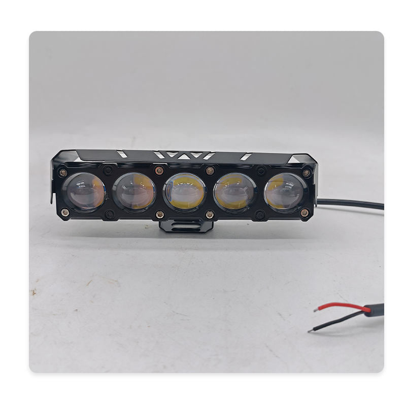 5-Lens LED Motorcycle Spotlight – 5064 Beads Headlight Driving Fog Work Lamp for Bikes, Cars & Trucks
