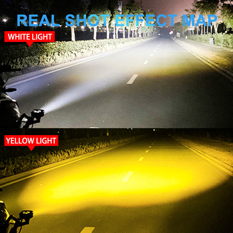 6-Lens LED Car Jeep , Motorcycle Spotlight – 6 Beads Headlight Driving Fog Work Lamp for Bikes, Cars & Trucks