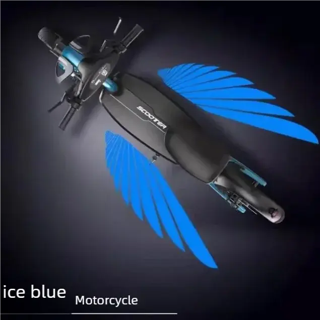 Motorcycle Angel Wings LED Welcome Lamp – Retro Pedal & Cruise Vehicle Modification Light for Electric Bikes & Scooters