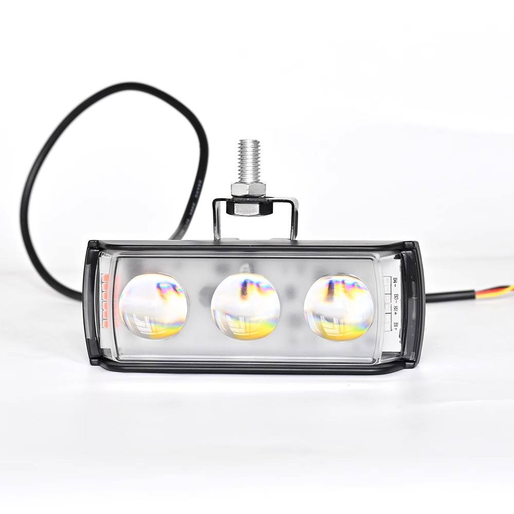 3-Eye Lens LED Motorcycle Spotlights – Super Bright 12V–80V Waterproof Driving Headlights for Cars, Trucks, SUVs & UTVs
