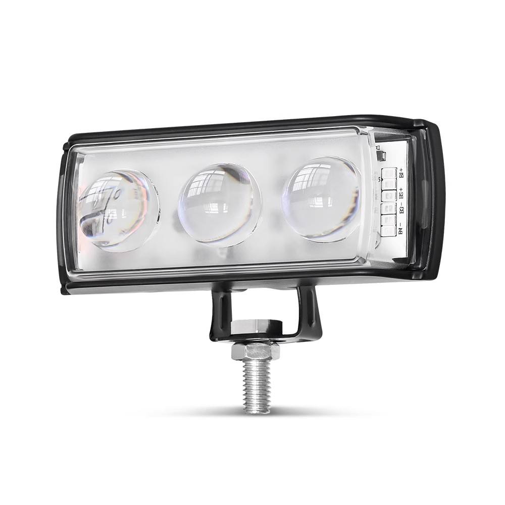 3-Eye Lens LED Motorcycle Spotlights – Super Bright 12V–80V Waterproof Driving Headlights for Cars, Trucks, SUVs & UTVs