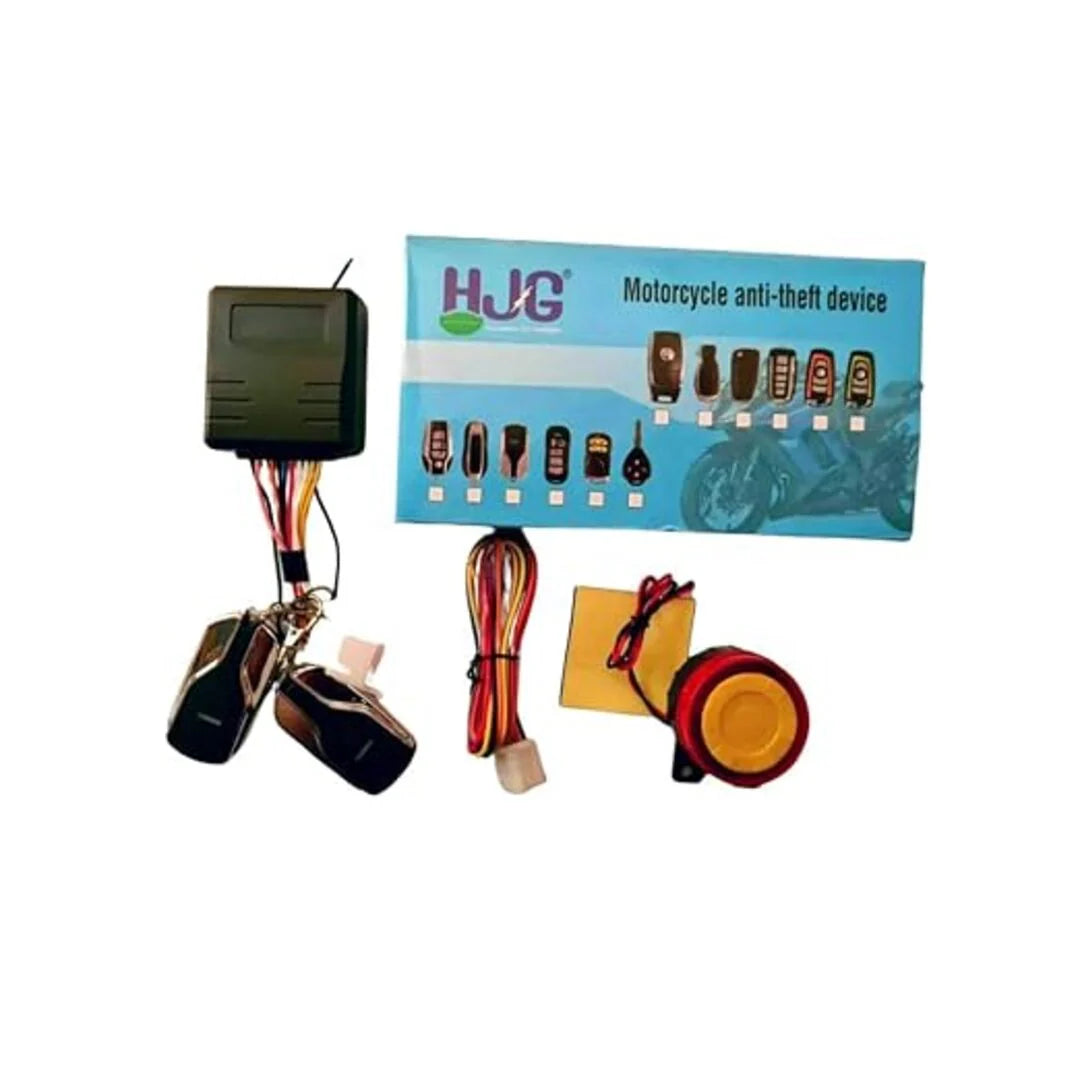HJG Motorcycle Security Alarm System – Wireless Anti-Theft with Remote Immobilizer & Vibration Sensor (1PC)