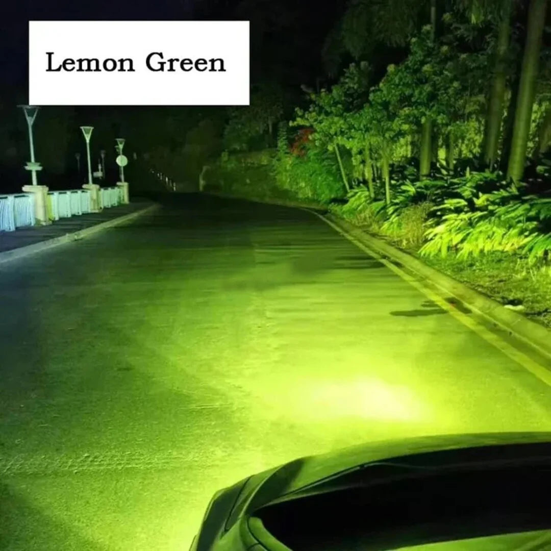 HJG G15 30W Mini LED Spotlight – Dual Color White & Yellow Motorcycle Fog Light (1PC)