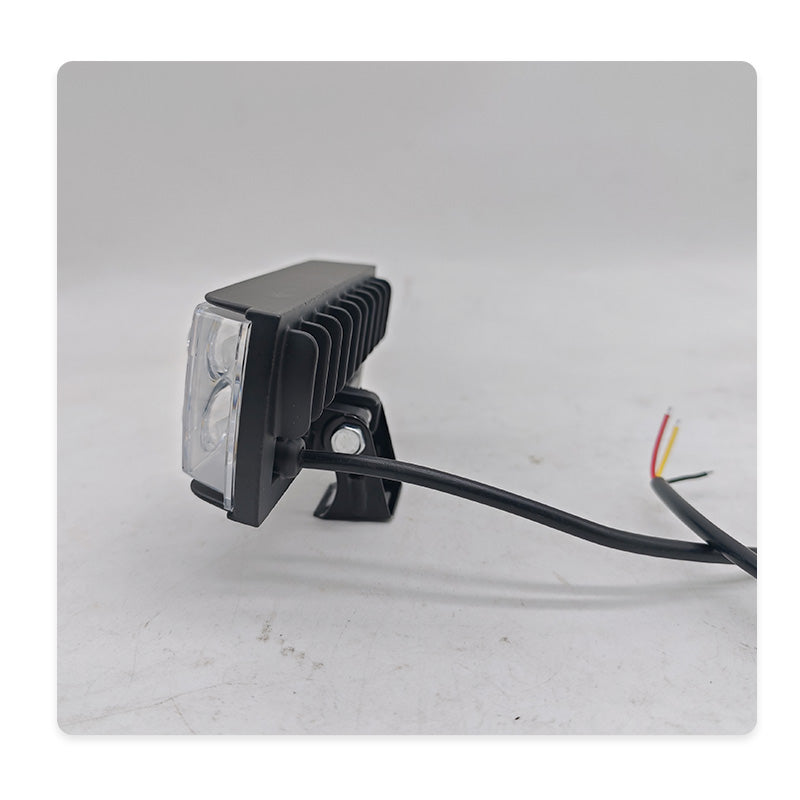 8lenz High Brightness Car,Motorcycle LED Headlights – Dual Color with Red & Blue Flashing Auxiliary Light for Cars & Trucks