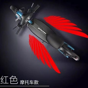 Motorcycle Angel Wings LED Welcome Lamp – Retro Pedal & Cruise Vehicle Modification Light for Electric Bikes & Scooters
