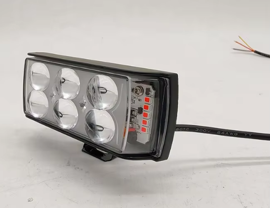 6lenz High Brightness Car,Motorcycle LED Headlights – Dual Color with Red & Blue Flashing Auxiliary Light for Cars & Trucks (Copy)