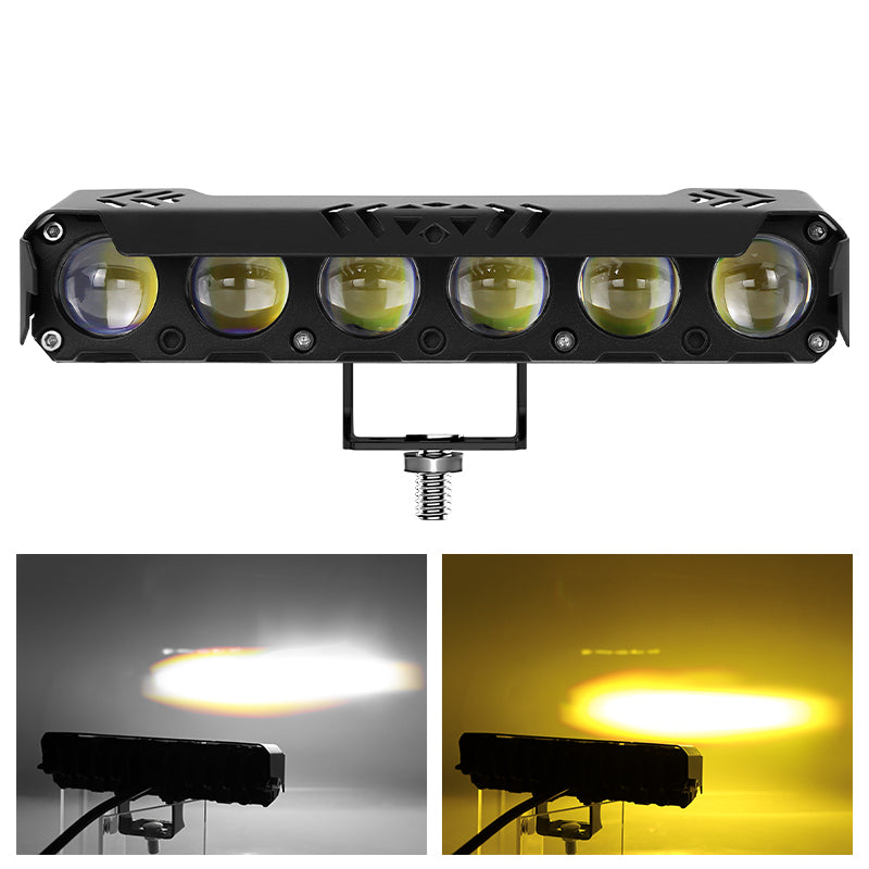 6-Lens LED Car Jeep , Motorcycle Spotlight – 6 Beads Headlight Driving Fog Work Lamp for Bikes, Cars & Trucks