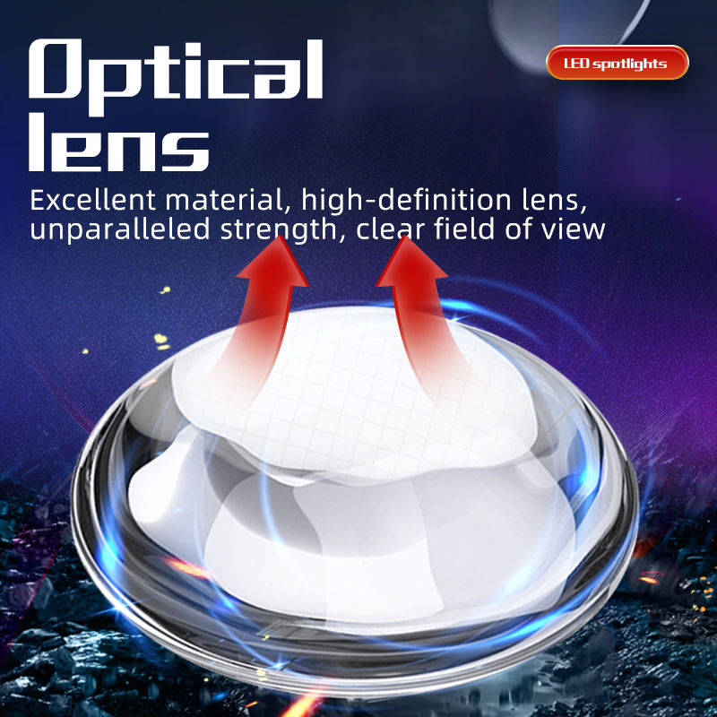 5-Lens LED Motorcycle Spotlight – 5064 Beads Headlight Driving Fog Work Lamp for Bikes, Cars & Trucks