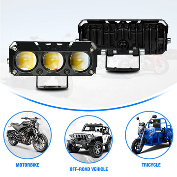 3 Lens led Fog Light 12-80V Good Chip Led Driving Lights Waterproof IP67 New Design Led Spotlights