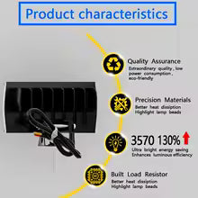 2Pcs Car and Motorcycle LED Work Light – 3-Side Mini Lens Super Bright Auxiliary Spotlight Fog Headlight 12V–80V