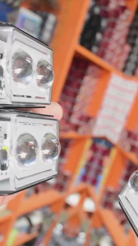 2Pcs 80v Premiuim Quality 2lenz Car and Motorcycle LED Work Light – 3-Side Mini Lens Super Bright Auxiliary Spotlight Fog Headlight 12V–80V