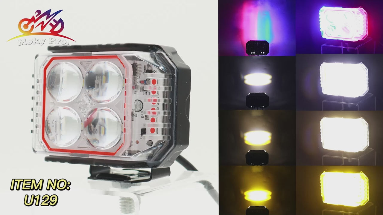New Arrival Auxiliary LED Fog Lamp for Cars , Jeep Metal Material Color LED Driving Fog Light